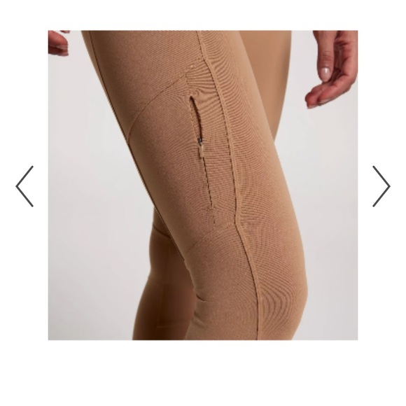 Calia XXL women’s hike leggings tan brown, side pocket (2) a zipper front pocket - Picture 10 of 11